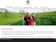 Tablet Screenshot of erlebnishof.ch